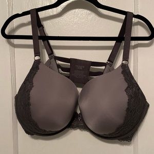 EUC Torrid Gray Push up plunge bra
